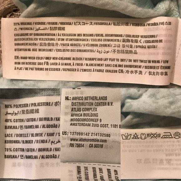 Abercrombie & Fitch crop tank with lace - Picture 5 of 5